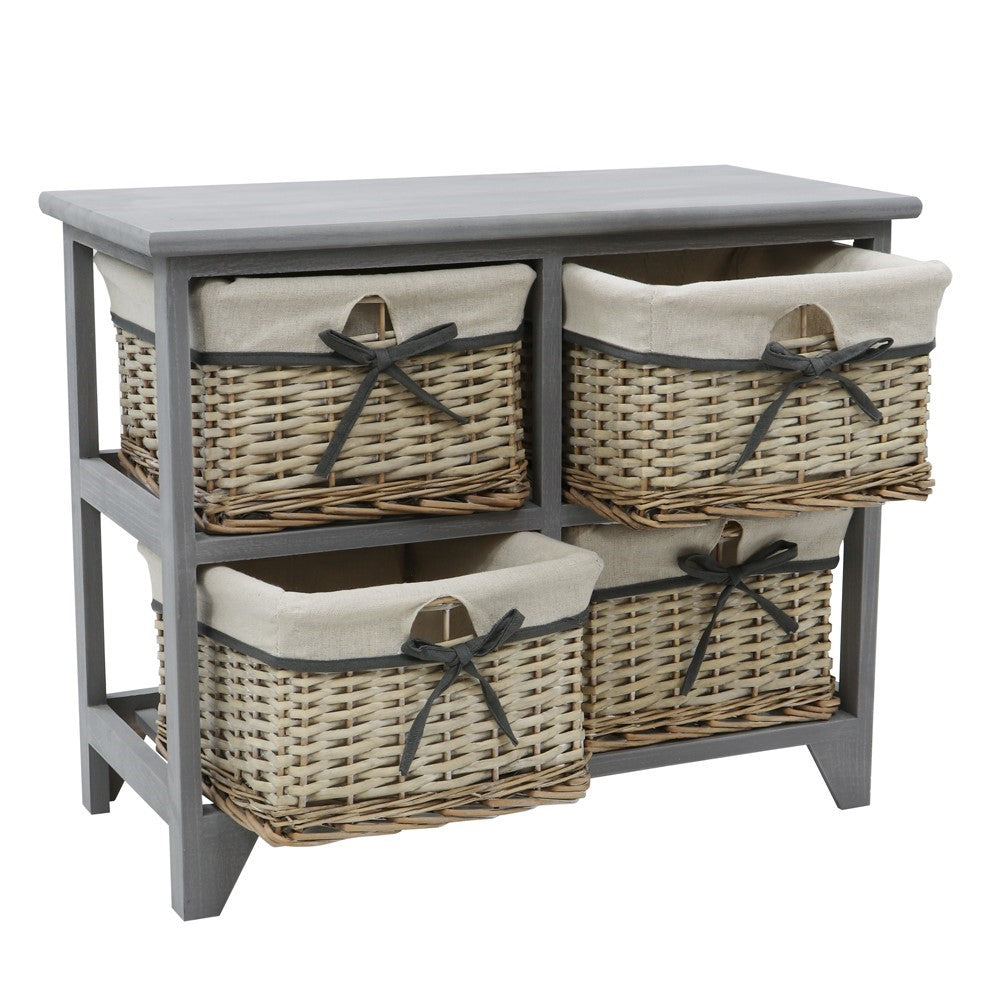 Sherborne 4 Drawer Willow Wide Storage Unit
