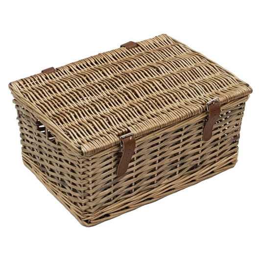 Small Wicker Storage Hamper - Natural Willow