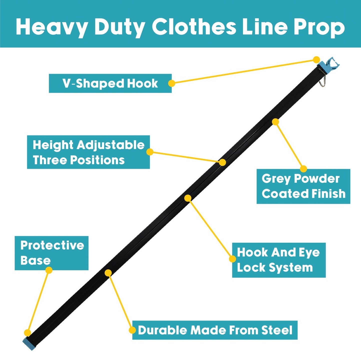 2.5M Heavy Duty Clothes Line Prop