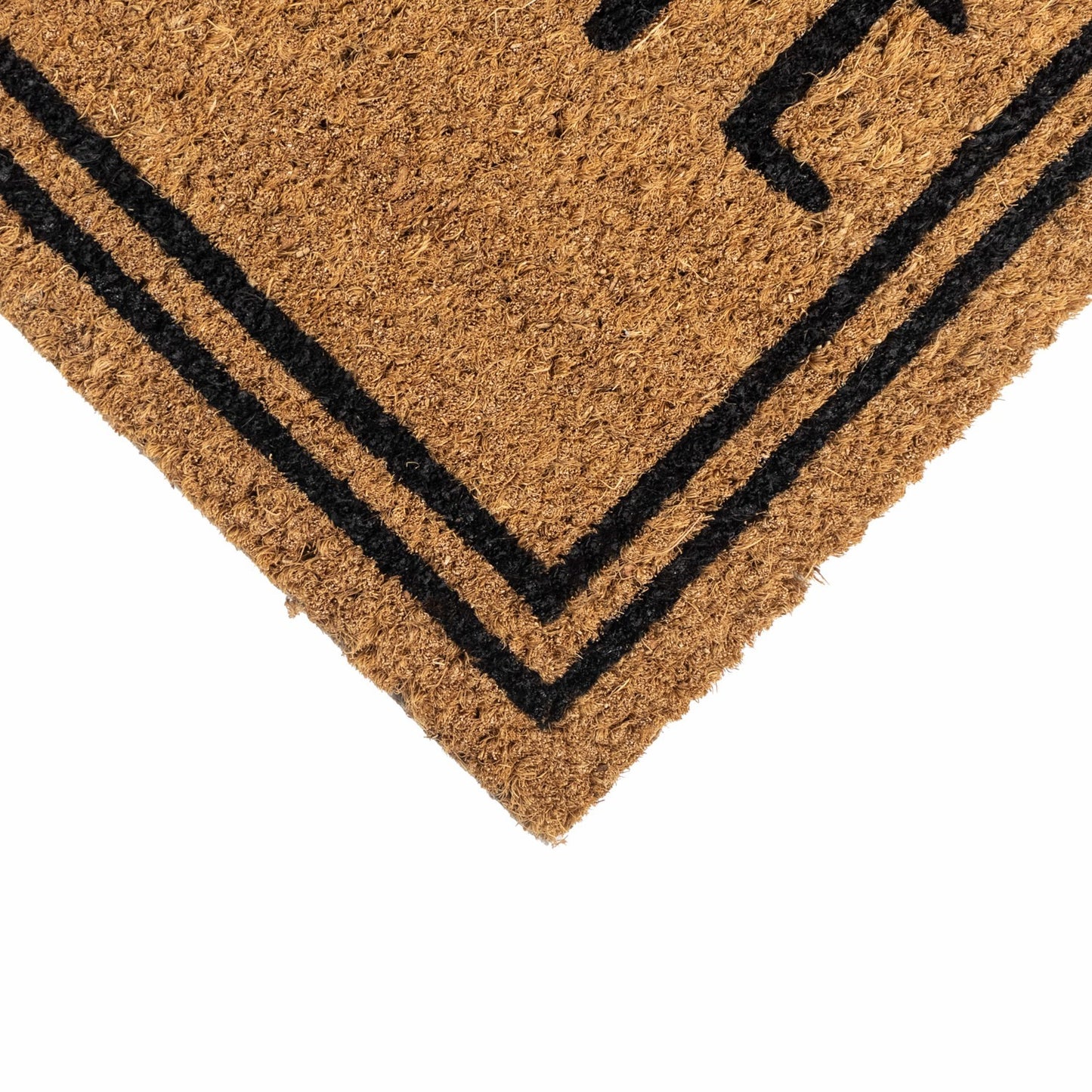 Eco-Friendly Latex Backed Coir Doormat, 40x60cm - Welcome Border