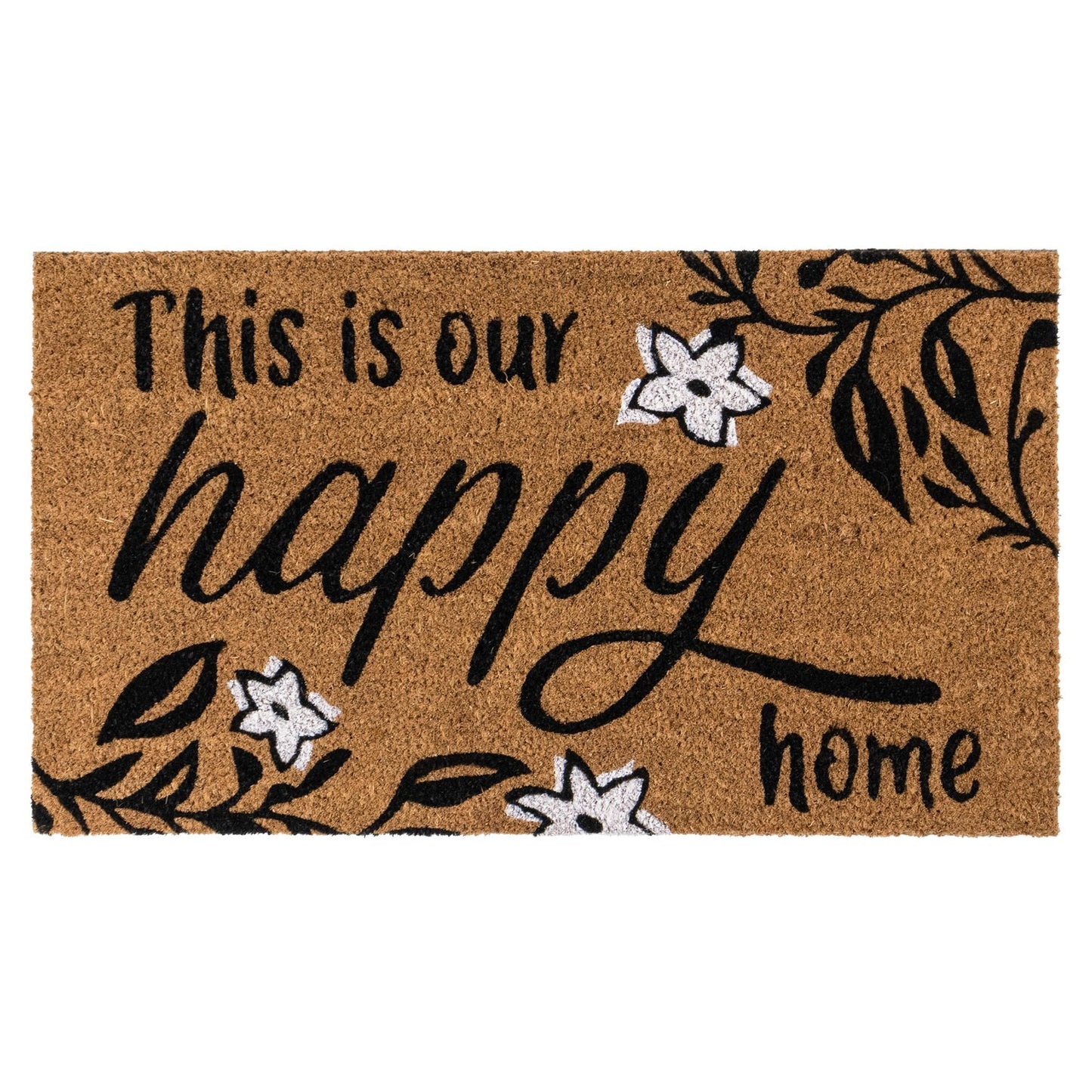 Eco-Friendly Latex Backed Coir Doormat - Our Happy Home