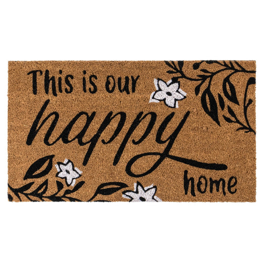 Eco-Friendly Latex Backed Coir Doormat - Our Happy Home