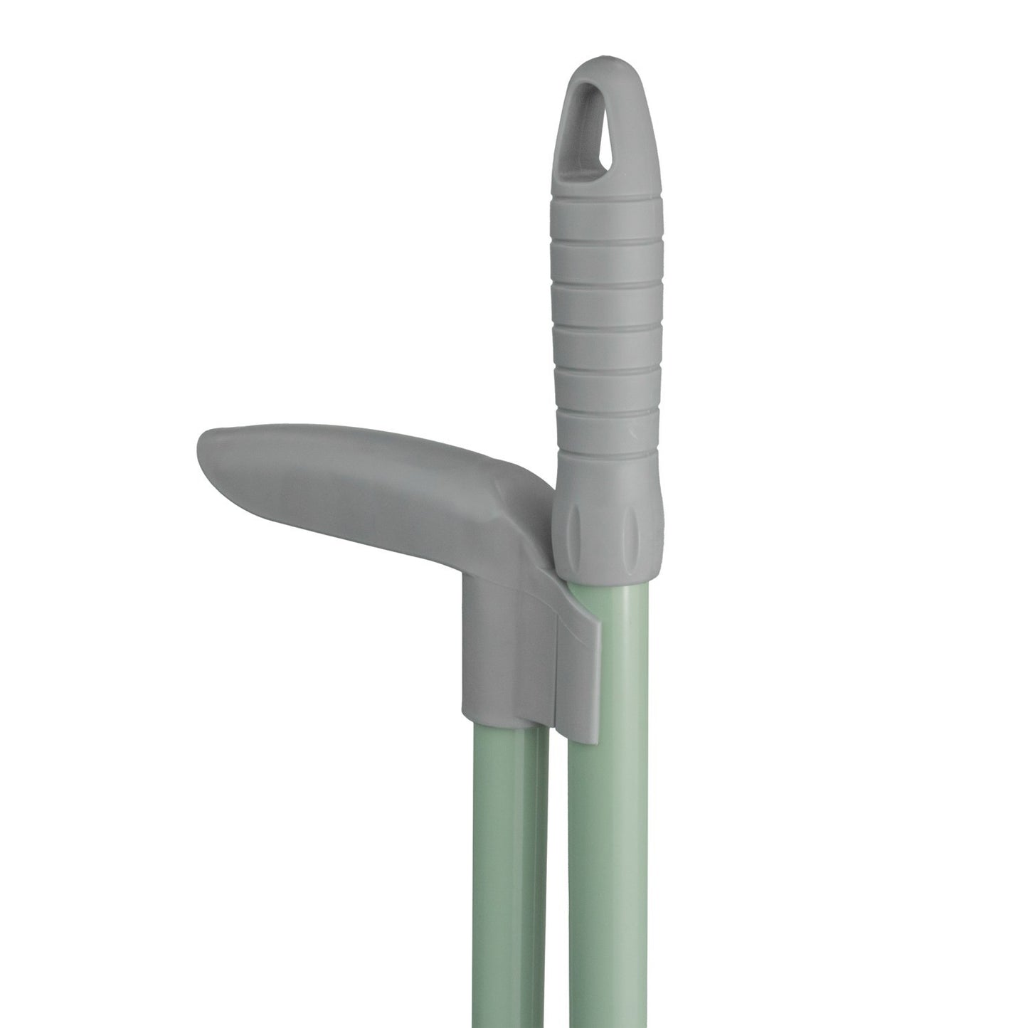 Long Handle Lobby Dust Pan And Brush Set - Grey