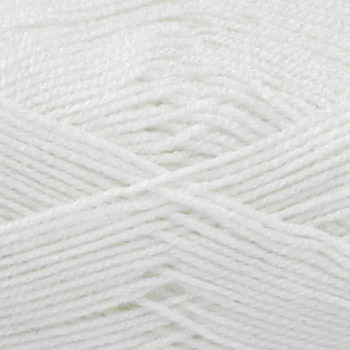 Knitting Yarn: Big Value Baby DK: White: 100g
