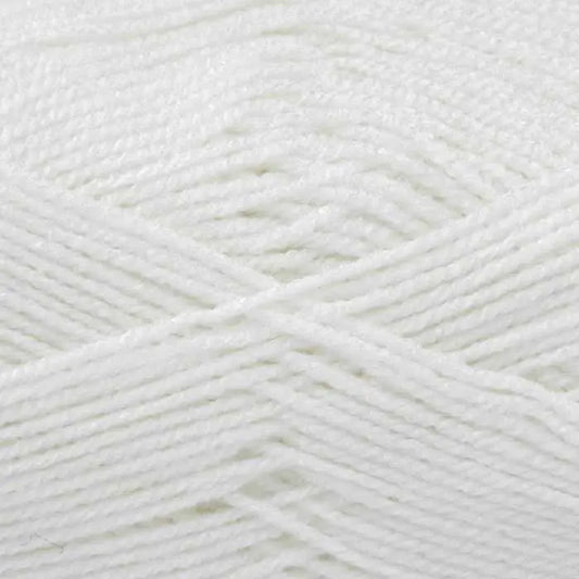 Knitting Yarn: Big Value Baby DK: White: 100g
