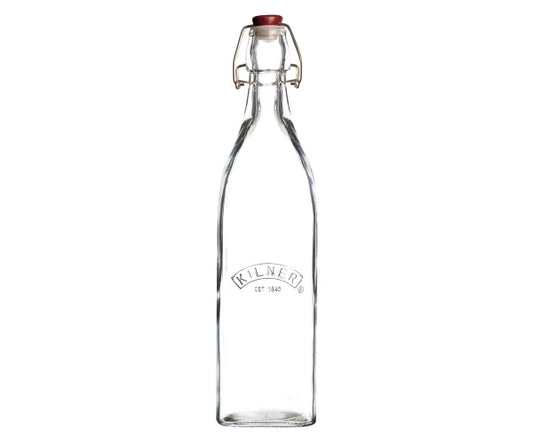 Clip Top Square Bottle 1 Litre