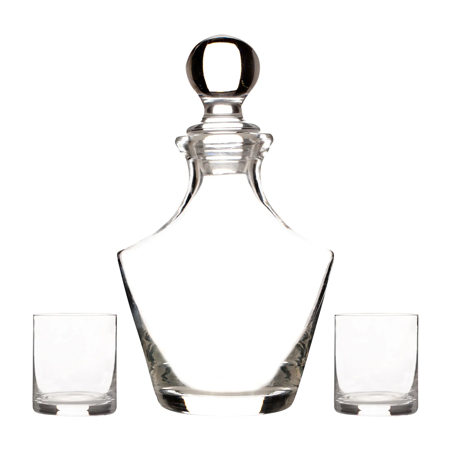 Selected 1lt Decanter And 2 37cl Mixer Set