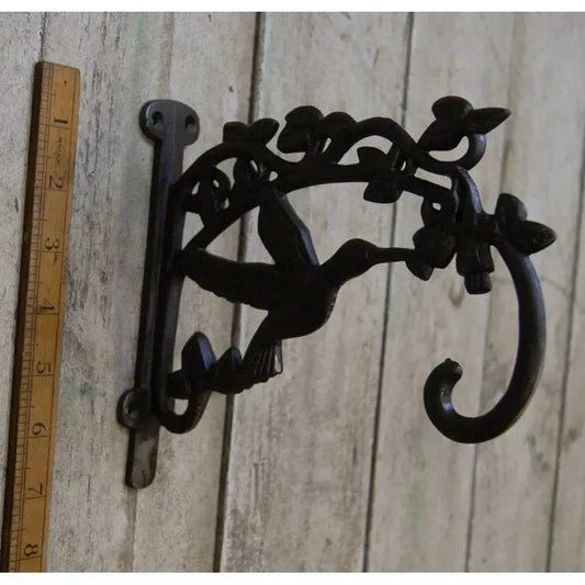 Plant Hanger HUMMINGBIRD Cast Antique Iron 180mm x 190mm