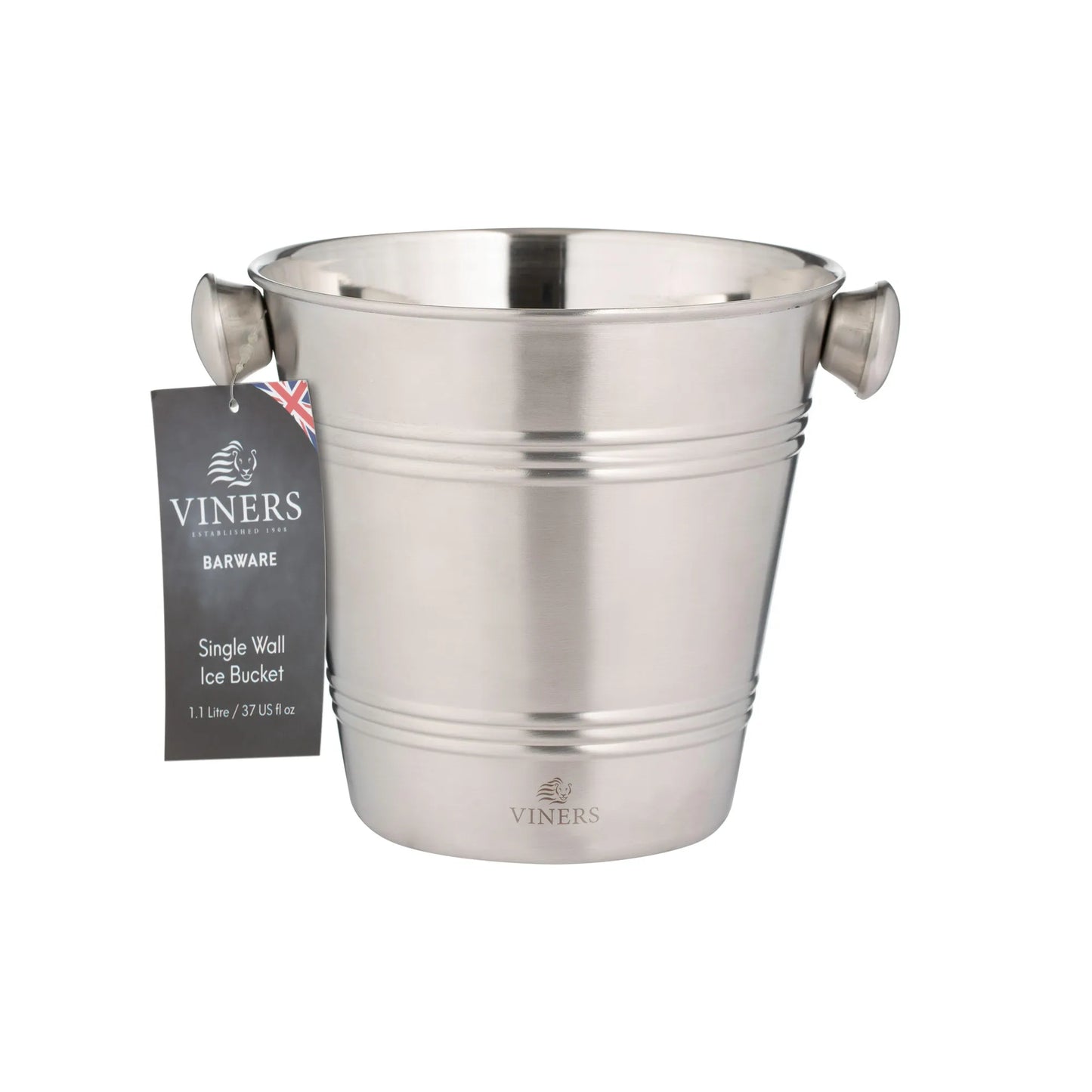 Barware 1l Silver Single Wall Ice Bucket