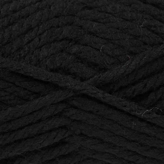 Knitting Yarn: Big Value Super Chunky: Black: 100g