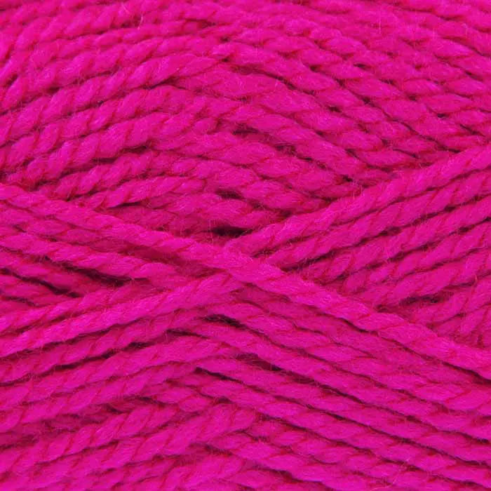 Knitting Yarn: Big Value Chunky: Bright Pink: 100g