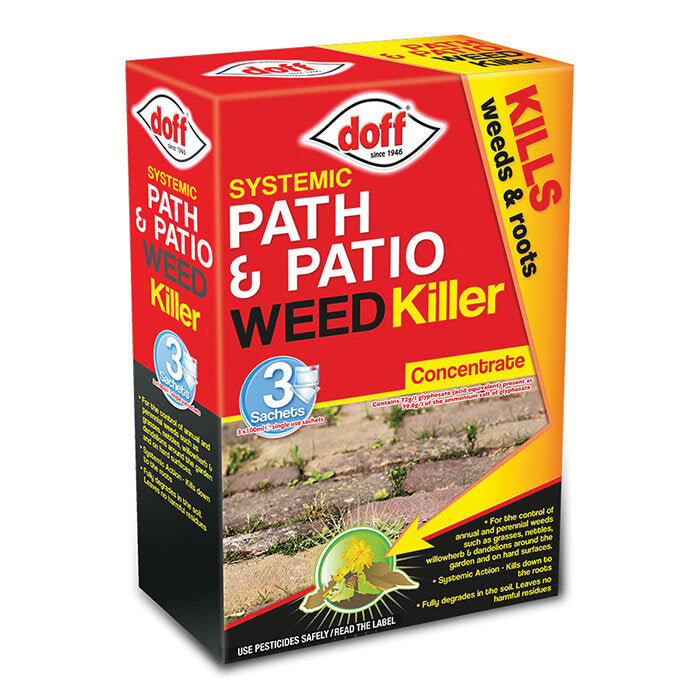 Doff Concentrated Path & Patio Weedkiller 3 sachet