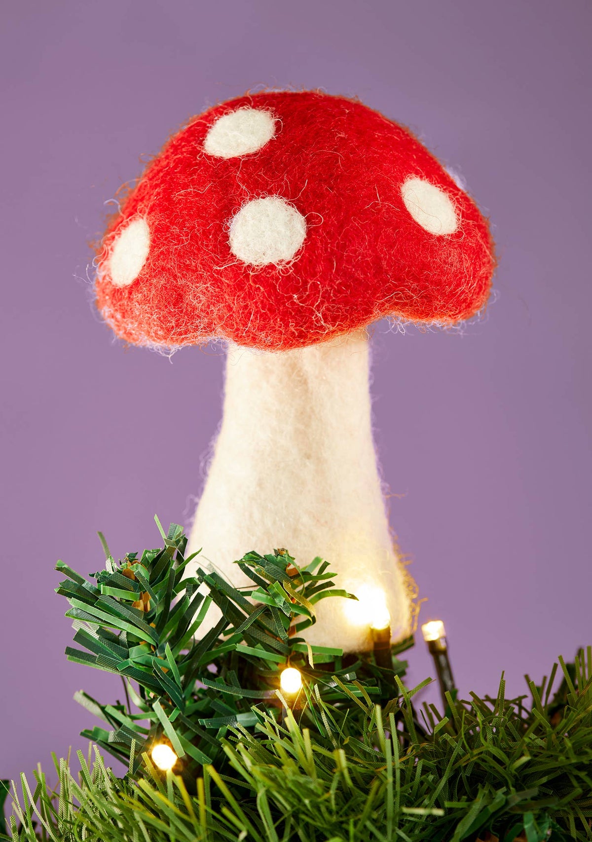 Felt Mushroom Tree Topper