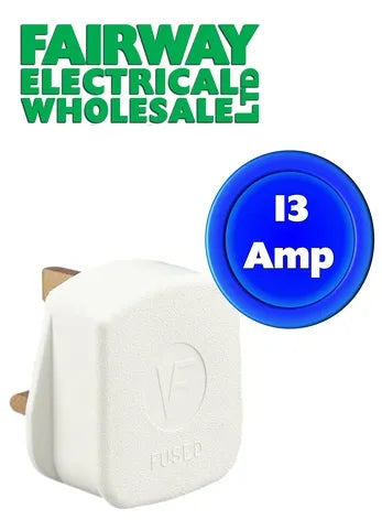 FAIRWAY Prepack 13 Amp Reslient Plug WHITE