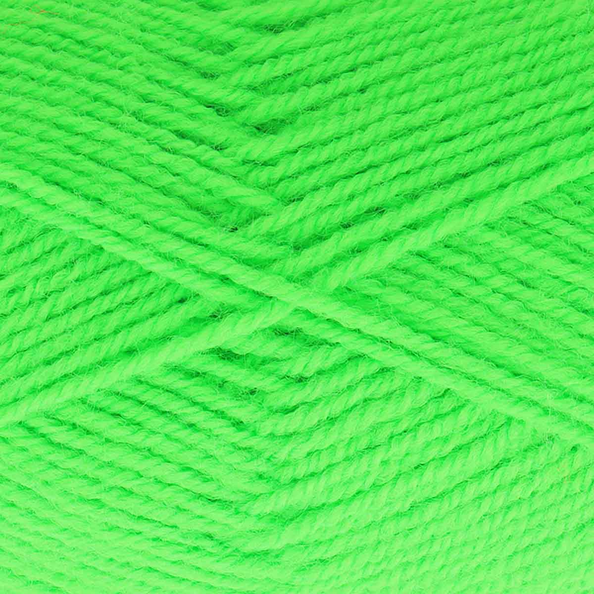 Knitting Yarn: Big Value 50g: Neon Green: 50g