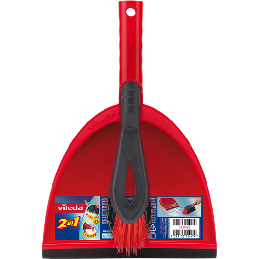 Vileda 2in1 Dustpan & Hand Brush Set