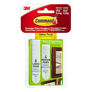 Command Medium and Large Picture Strips Value Pack (4+8)