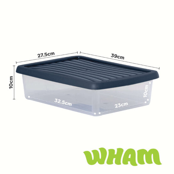 Set3 Wham® Box 6.01 8L Box & Lid Clr/Navy