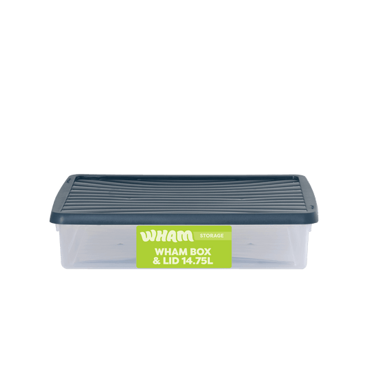 Wham® Box 7.01 14.75L Box & Lid Clear/Navy