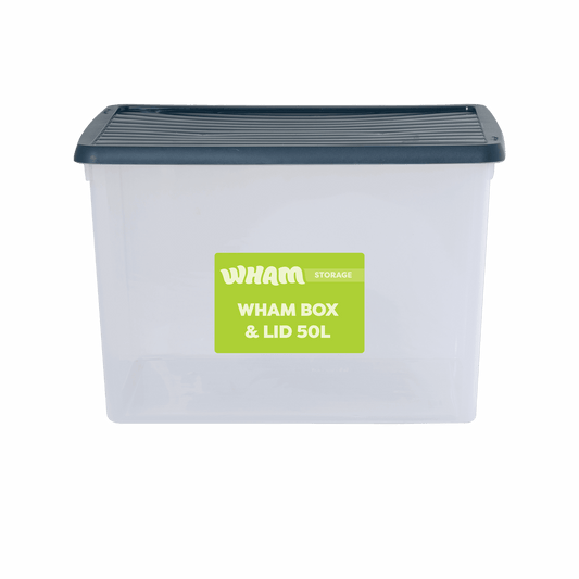 Wham® Box 7.03 50L Box & Lid Clear/navy