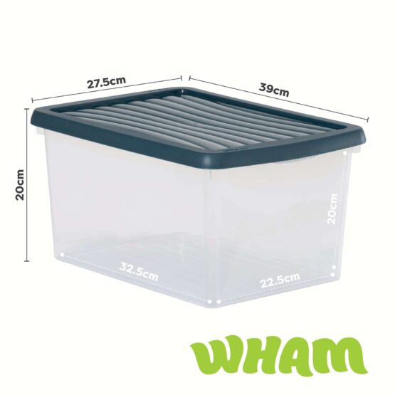 Set2 Wham® Box 6.03 16L Box&Lid Clr/Navy