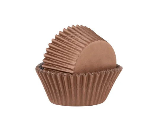 Set 40 Muffin Cases Brown