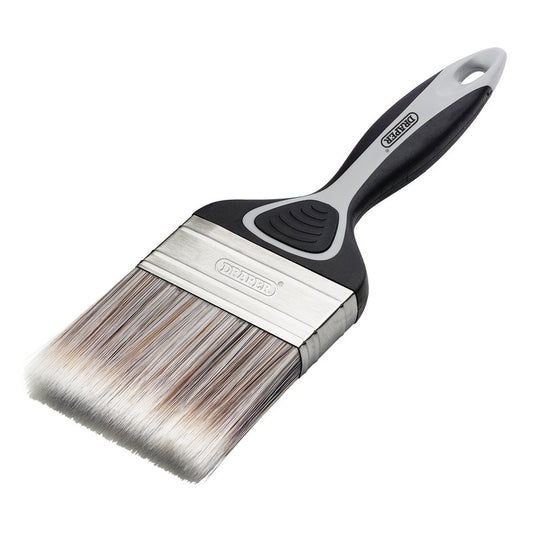 Flat Paint Brush with Soft Grip, 80mm