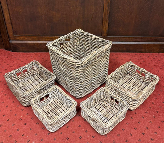 Rattan Square Storage