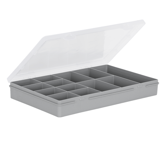 Organiser 3.03 29cm Box 13 Divs Upcycle Soft Grey/Clear