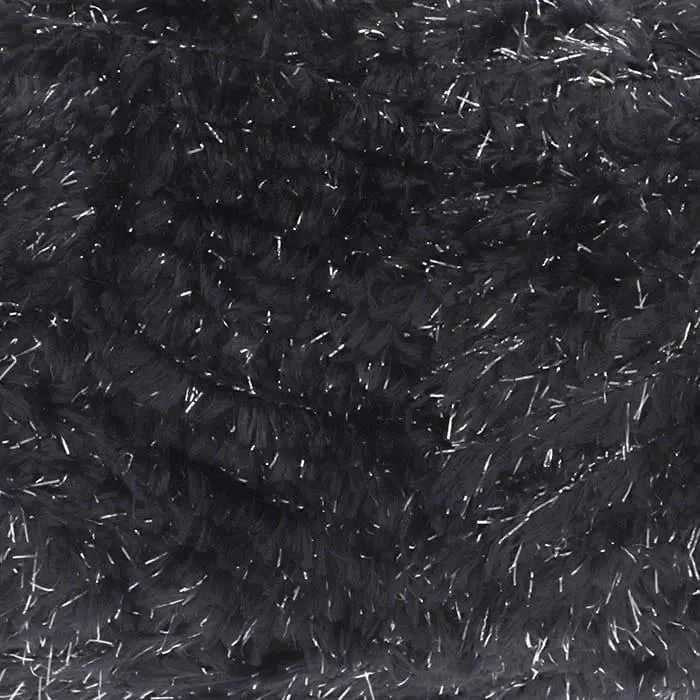 Knitting Yarn: Truffle Glitz: Jet Black: 100g