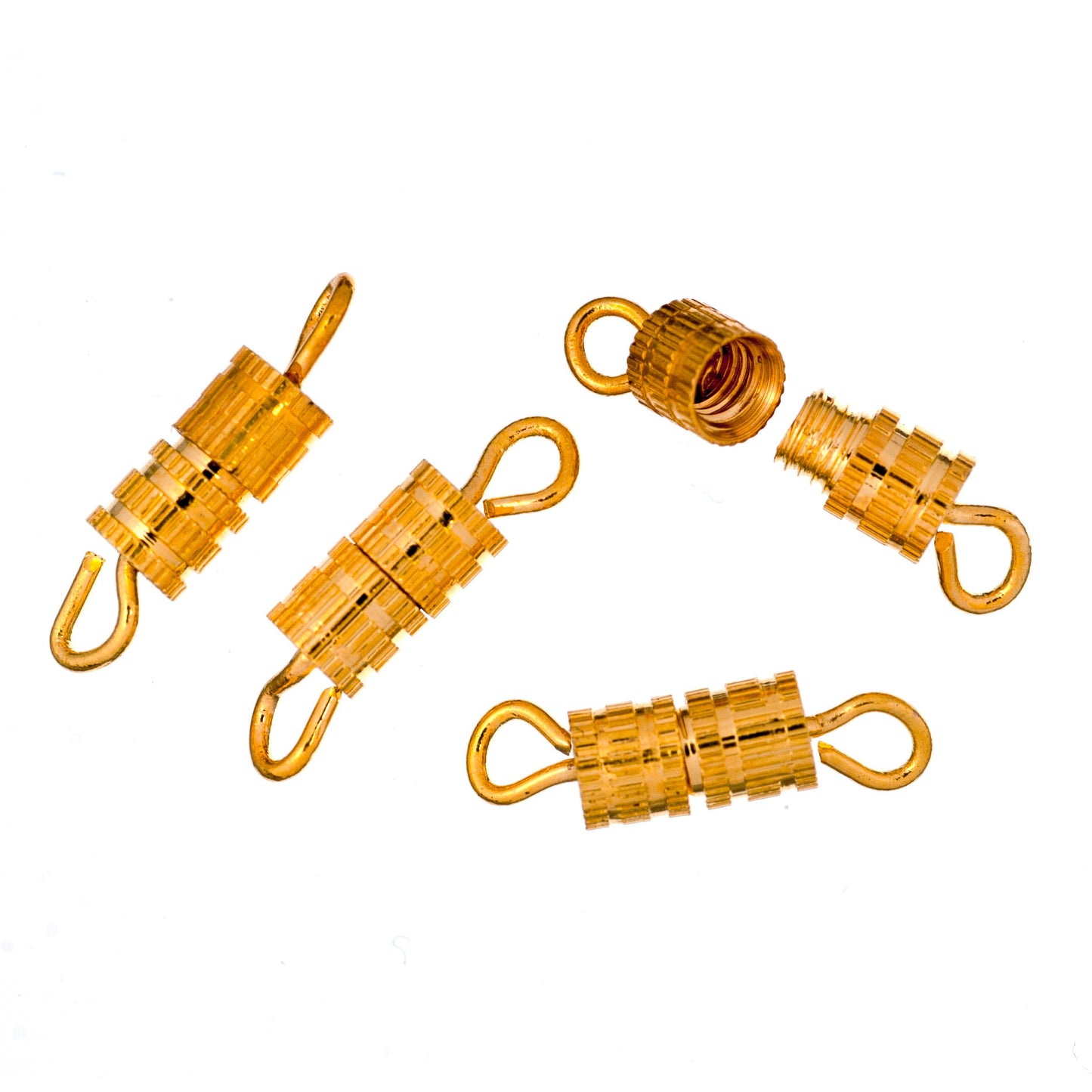 Barrel Clasp: Gilt: Packs of 4