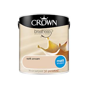 Crown Breathe Easy Matt Soft Cream 2.5ltr Paint