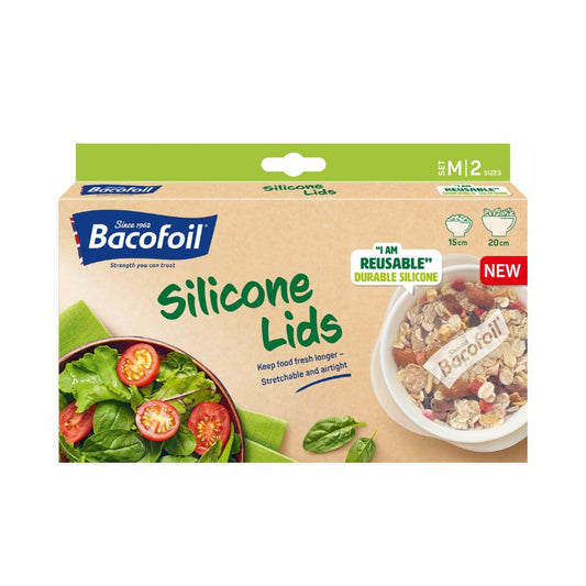 Bacofoil Silicone Lids Medium 15cm & 20cm 2pk
