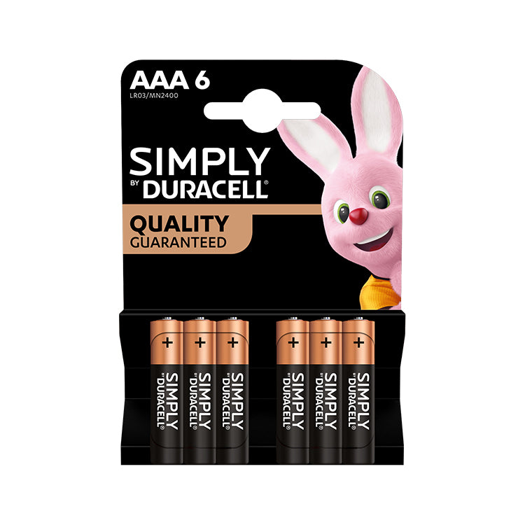Duracell Simply MN2400 AAA Battery 6pk