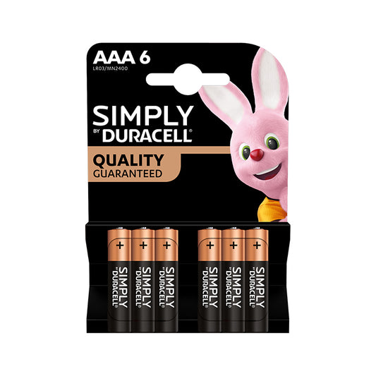 Duracell Simply MN2400 AAA Battery 6pk
