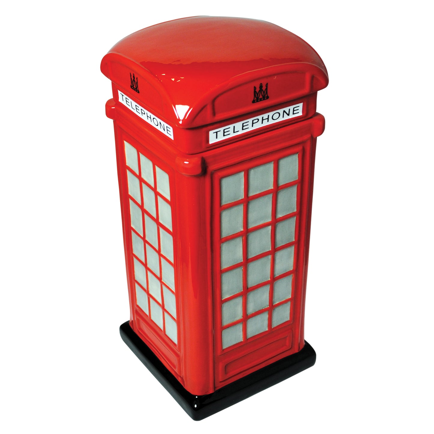 Red Telephone Box Ceramic Biscuit Jar