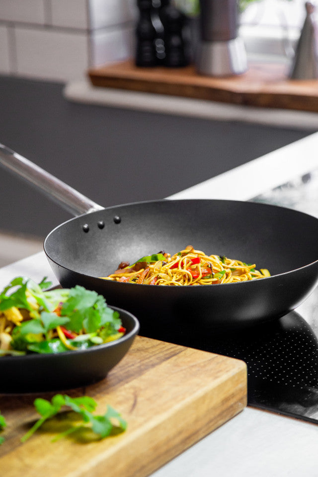 MasterClass Carbon Steel Wok 30cm