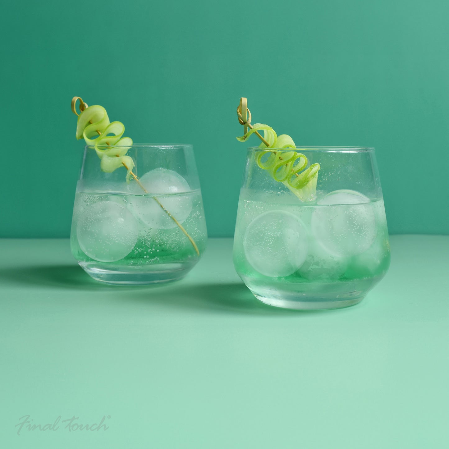 Final Touch Silicone 4 Ice Ball Tray - Set of 2