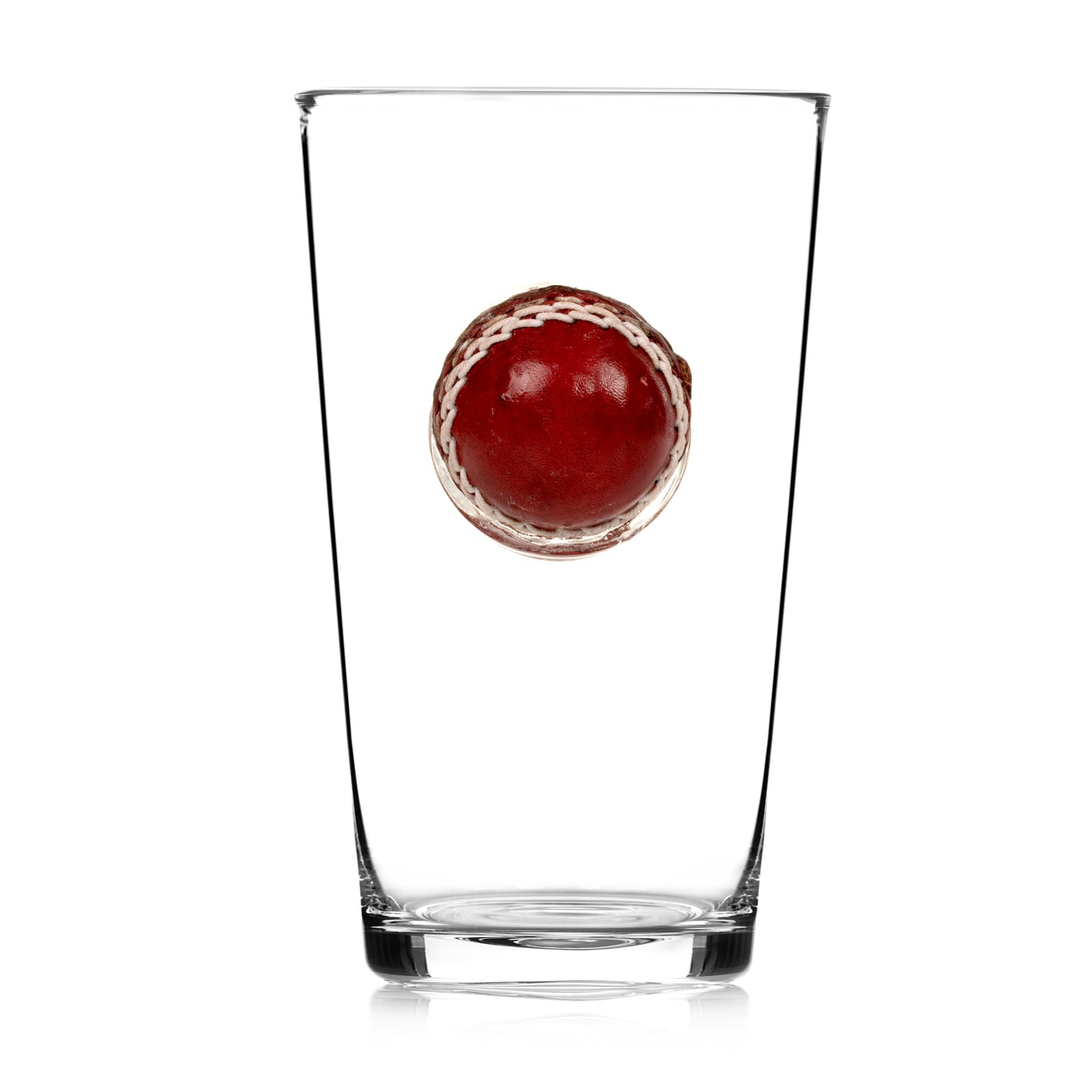 Sports Fan Cricket Ball Beer Glass