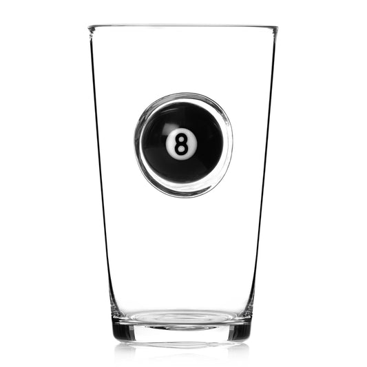 Sports Fan Pool Ball Beer Glass