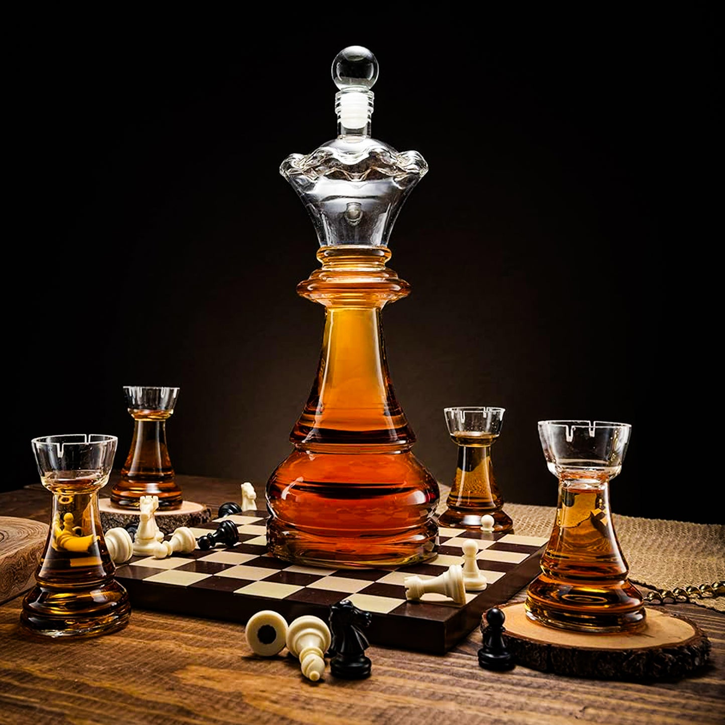 Bar Originale Chess Decanter & Glass Set with Board