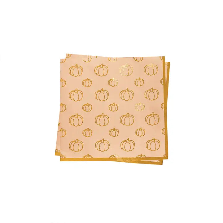 Pumpkin Paper Napkins - Pack of 16