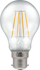 LED Crompton Filament 7.5w BC GLS Clear DIMMABLE 2700K