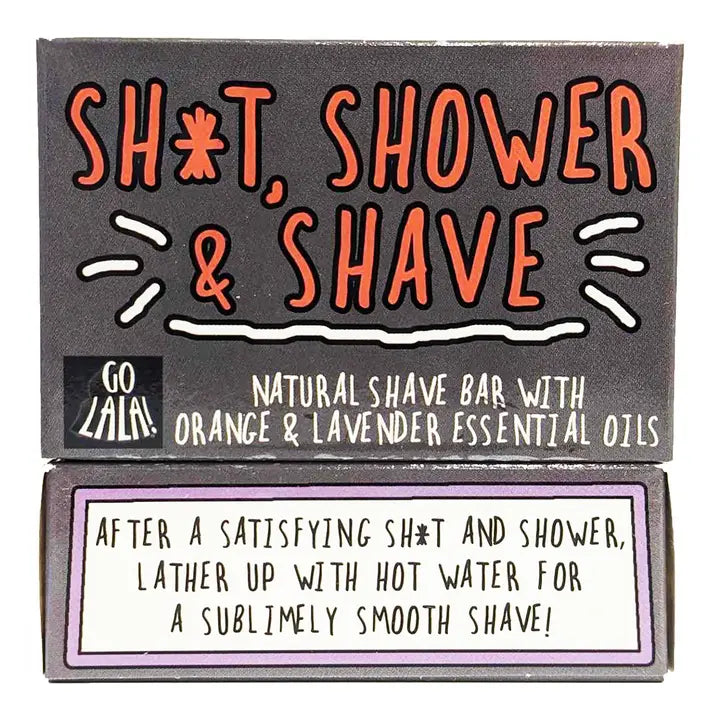 Sh*T, Shower and Shave (Bar) Orange & Lavender Funny Gift