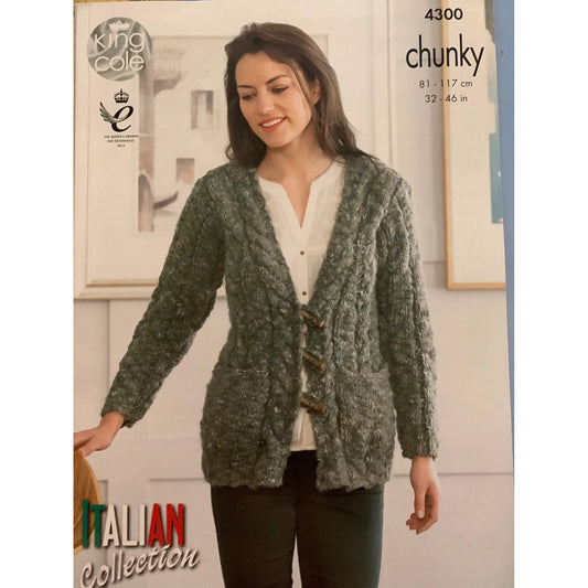 Italian Collection Cardigan & V Neck Jumper