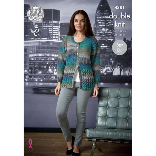 Cardigan and Top Knitted in Double Knit