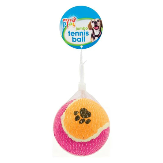 PETS AT PLAY Jumbo Tennis Ball Dog Toy