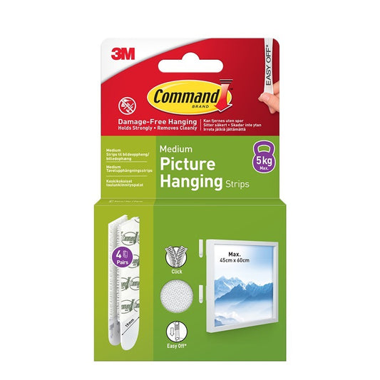 Command Medium Picture Strips 5kg 4pk