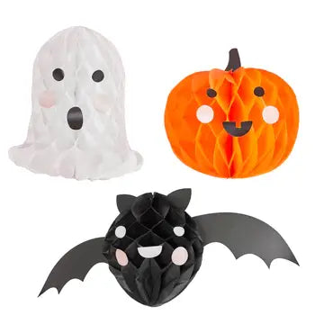 Halloween Friends Honeycomb Decoration 3 Pack