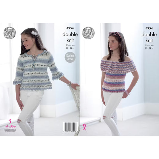 Bardot Style Top Knitted in DK